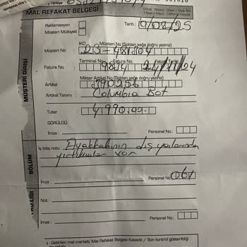 Columbia Botlarımın Aynı Yerden Yırtılması Ve İlgisiz Servis