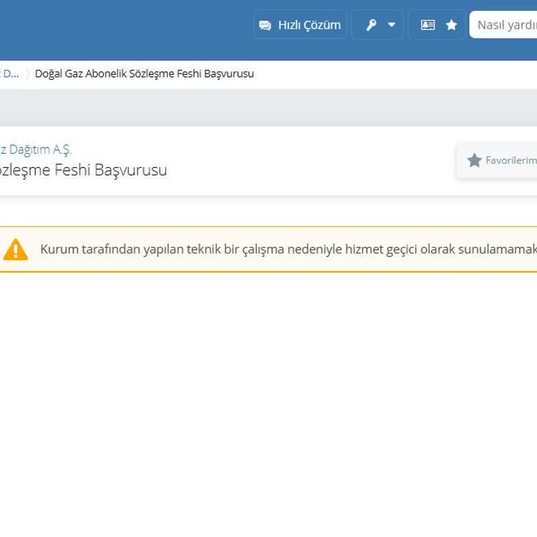 E-Devlet Üzerinden Sözleşme İptali Yapılamıyor