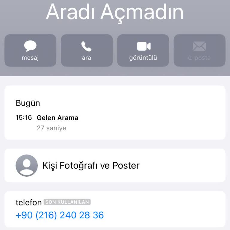 02162402836 Yanlış Anlama Ve Aniden Kapatılan Telefon