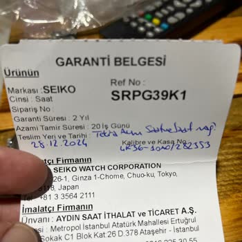 Seiko Saatin Deri Kayış Sorunu Ve Yetersiz Müşteri Hizmeti
