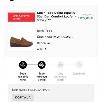 İade Sürecinde Aksaklık Ve Yetersiz Destek