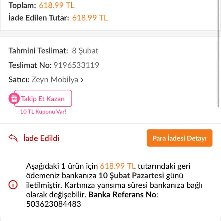 Trendyol Kitaplık Siparişimde Teslimat Sorunu