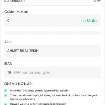 Bitay'dan Para Çekme Sorunu: İşlem Tamamlanmıyor