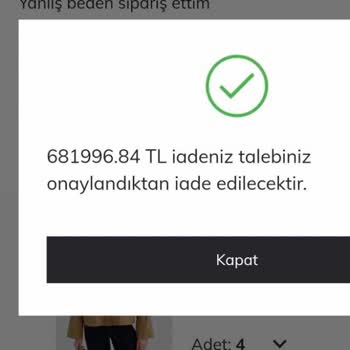 DeFacto İade Tutarı Sorunu