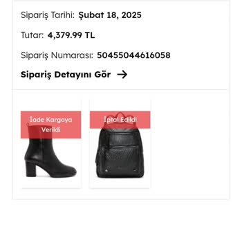 Derimod'da İade Sürecinde Müşteri Hizmetleri Hayal Kırıklığı