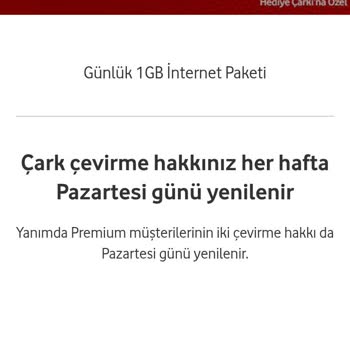 Vodafone Çarkı: Sınırlı Kullanım Ve Tekrarlayan Ödüller