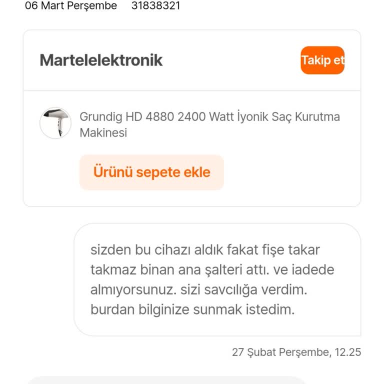 Tehlikeli Ürün Ve Yetersiz Destek