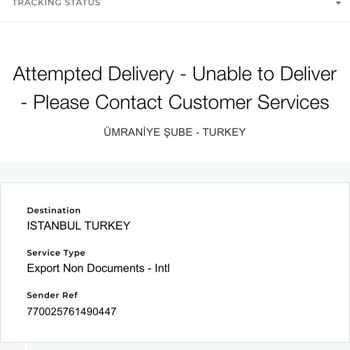 Ümraniye Şubesi Kayıp Sipariş Sorunu