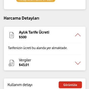 Yanlış Faturalandırma: Vodafone'da Beklenmedik Yüksek Ücret