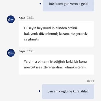 Favorisen Sitesinde Kazançların Ödenmemesi