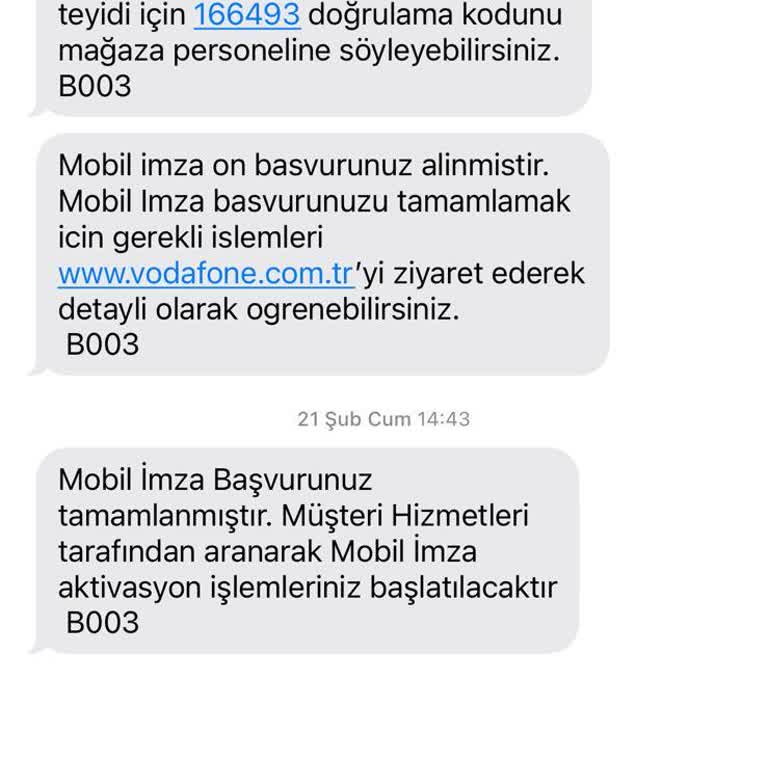 Vodafone Mobil İmza Başvurumun Belirsizliği Mağduriyet Yaratıyor