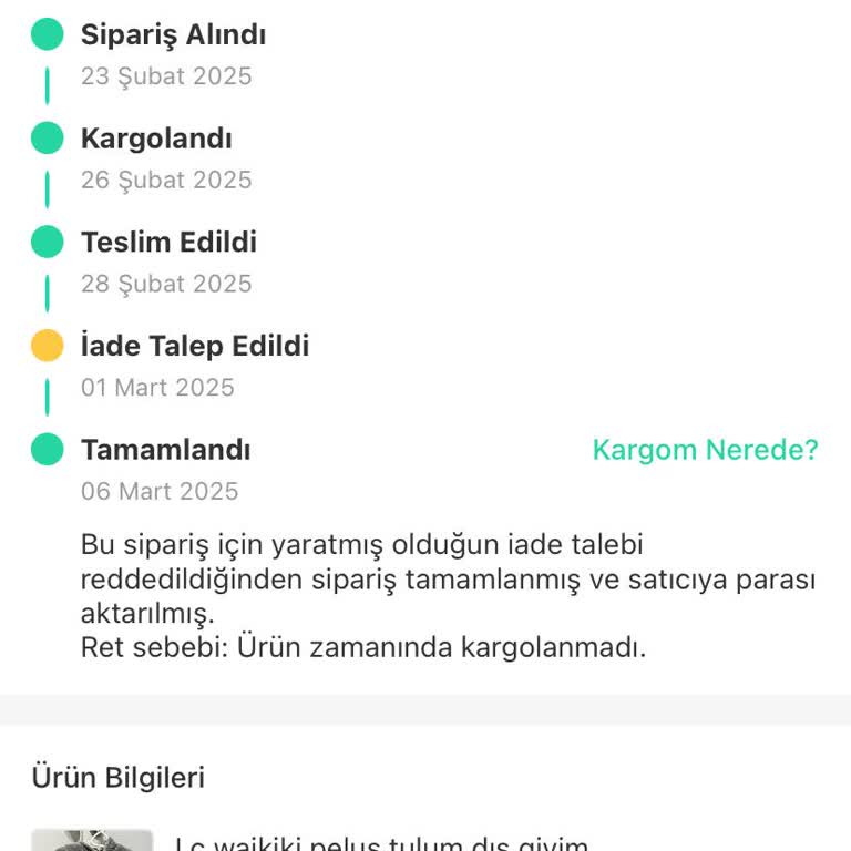 Dolap Uygulamasında İade Sürecinde Yaşanan Sorunlar