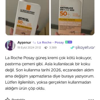 Kötü Kokulu Güneş Kremi Mağduriyeti