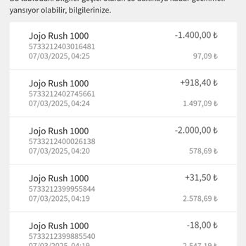 Jojobet Yanlış Oyun İşlemi Nedeniyle Kaybolan Kazançlar
