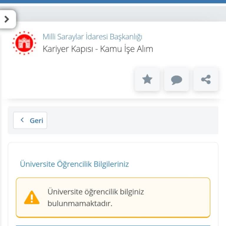 Kariyer Kapısı Başvuru Sorunu: Acil Yardım Talebi