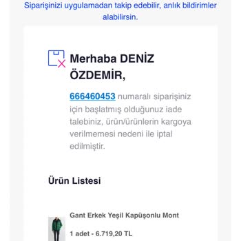 Hatalı Beden Ve İade Sürecinde Yaşanan Sorunlar: Para İadesi Bekleniyor