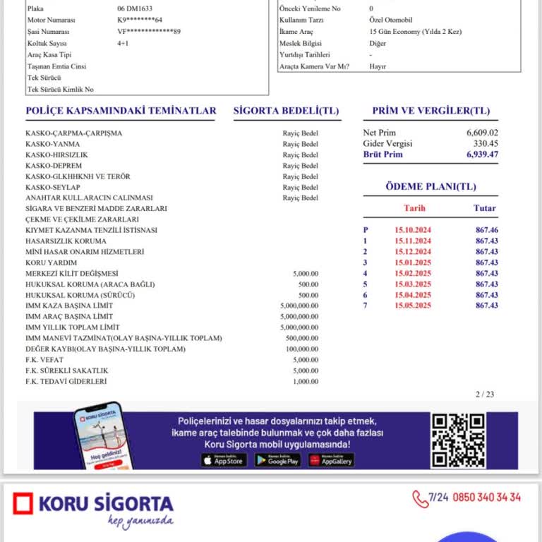 Koru Sigorta'nın Ekspertiz Süreci Mağdur Ediyor