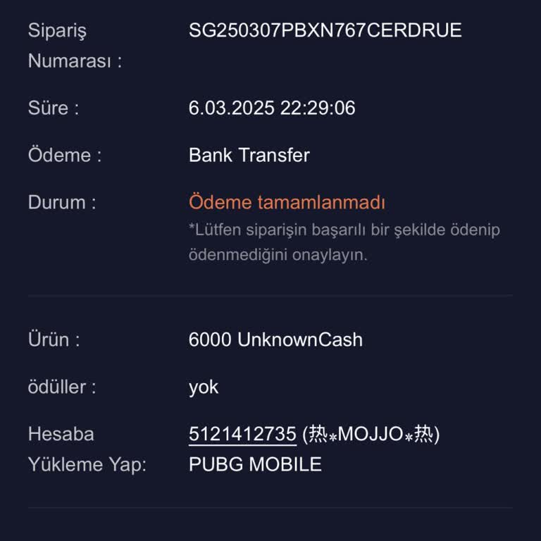 Midasbuy'da Kayıp Para Ve Ulaşılmaz Destek