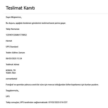 Yanıltıcı Teslimat Bilgileri Ve Ürün Teslimat Sorunu