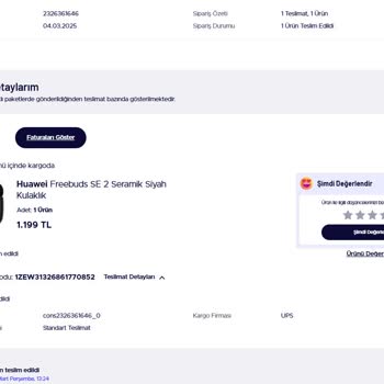 Yanıltıcı Teslimat Bilgileri Ve Ürün Teslimat Sorunu