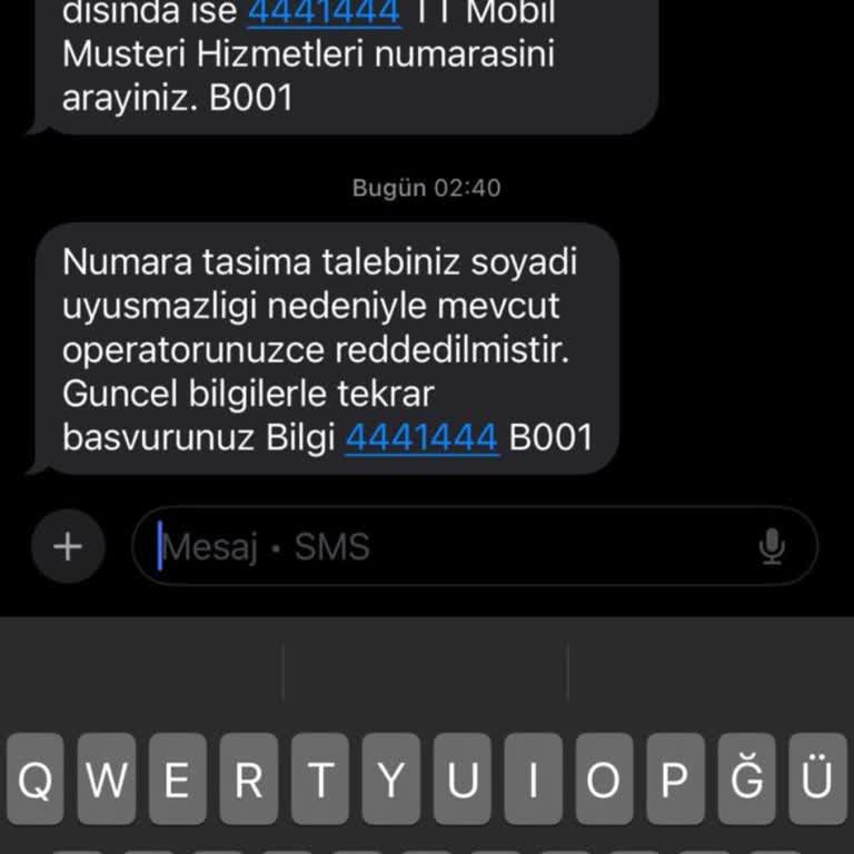 Soyadı Uyumsuzluğu Nedeniyle Hat Taşıma Sorunu