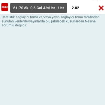 Yanlış Değerlendirilen Bahis Sonucu