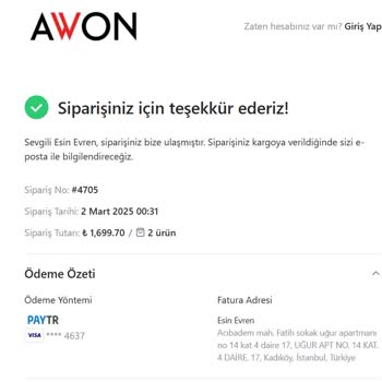 Sipariş Bilgisi Alamama Ve İletişimsizlik Sorunu