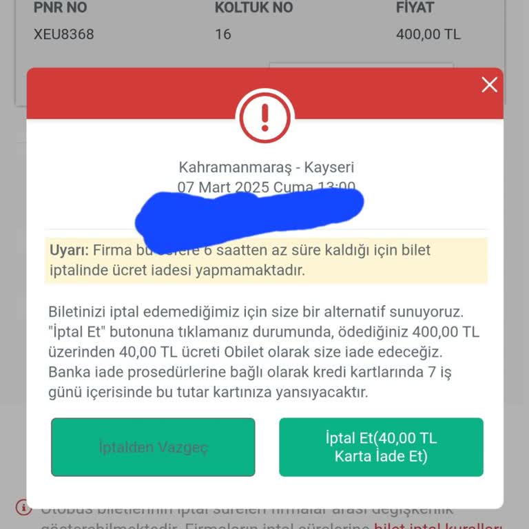 Süha Turizm Müşteri Hizmetleri Ve İade Politikası Sorunu