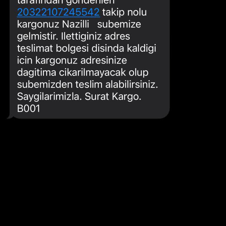 Sürat Kargo'nun Otomatik Mesaj Karmaşası Ve Teslimat Belirsizliği