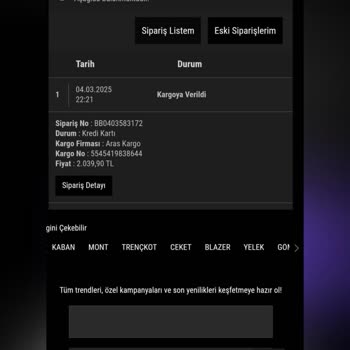 Kayıp Kaban Siparişi Ve Geri Ödeme Talebi