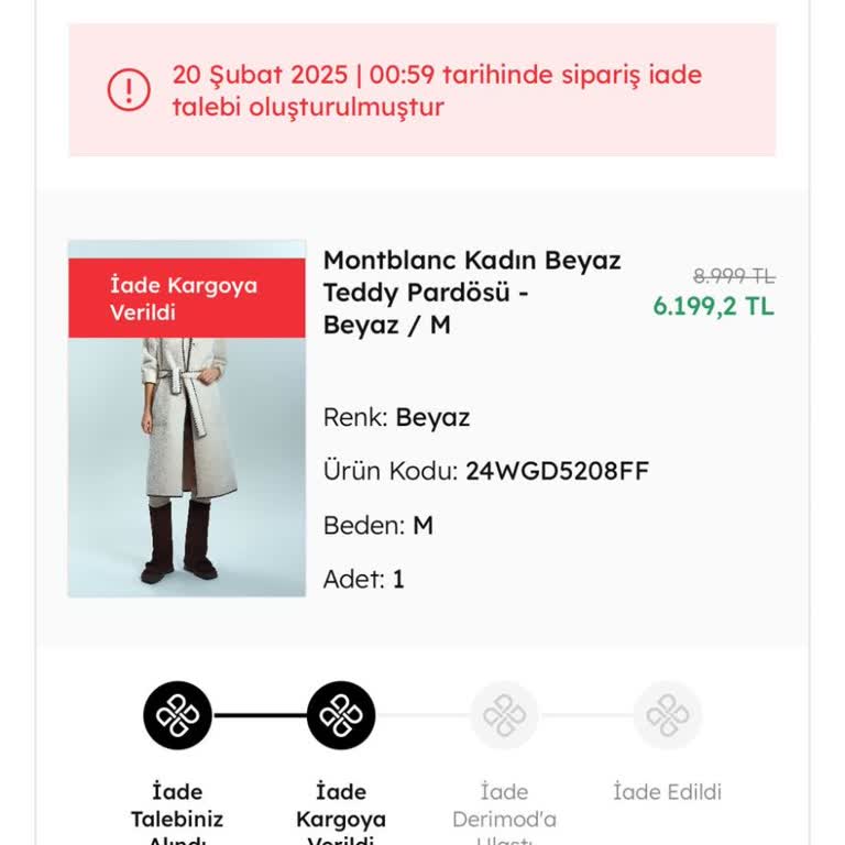 İade Sürecinde Derimod'dan Hayal Kırıklığı