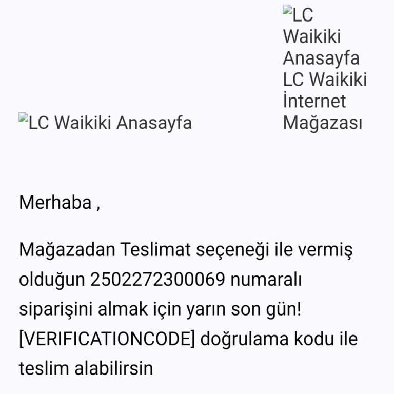 LC Waikiki Mağazadan Teslimat Sorunu Ve İade Karmaşası