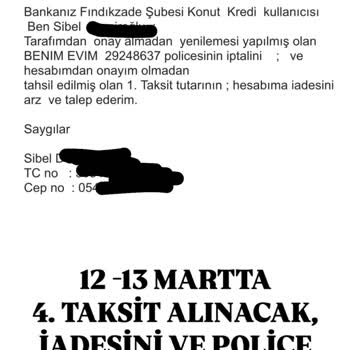 TEB Bankası'nda Yanlış Yönlendirilen Konut Kredisi Ve Sigorta Sorunu