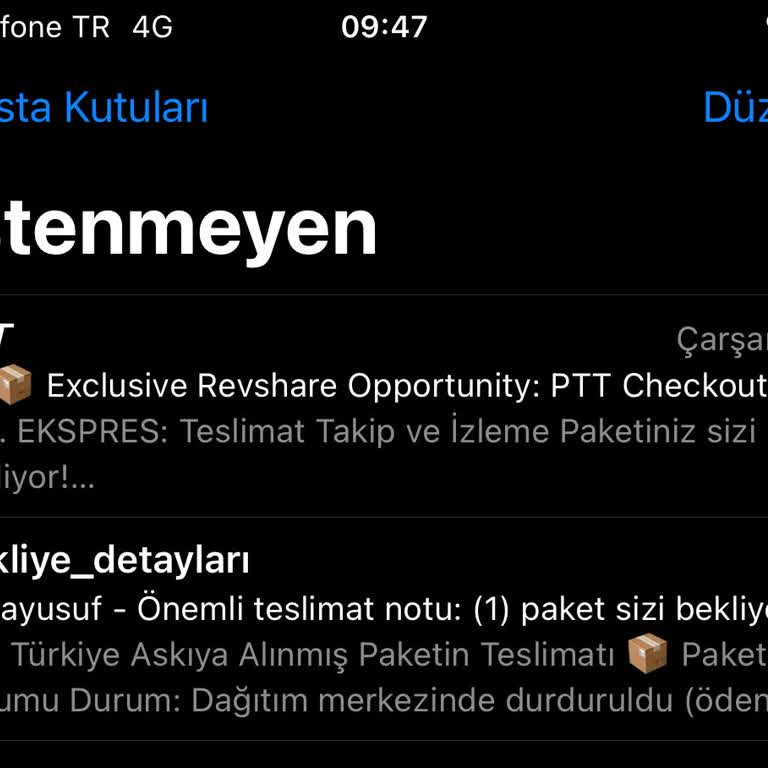PTT Adına Gelen Sahte E-postalarla Mücadele