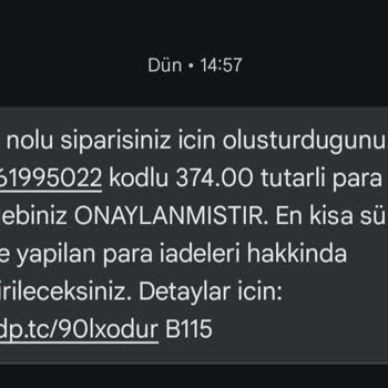 İade Ücretinde Haksız Kesinti Ve Yetersiz Müşteri Hizmeti