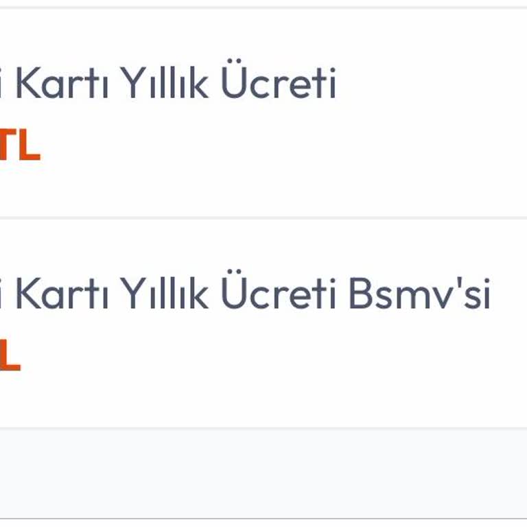 Yıllık Kredi Kartı Ücreti İadesi Talebi