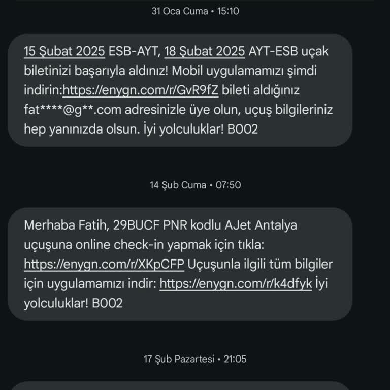 Enuygun.com Fatura Gönderimi Sorunu