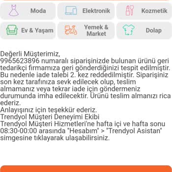 Kırık Ürün İadesinde Trendyol İlgisizliği