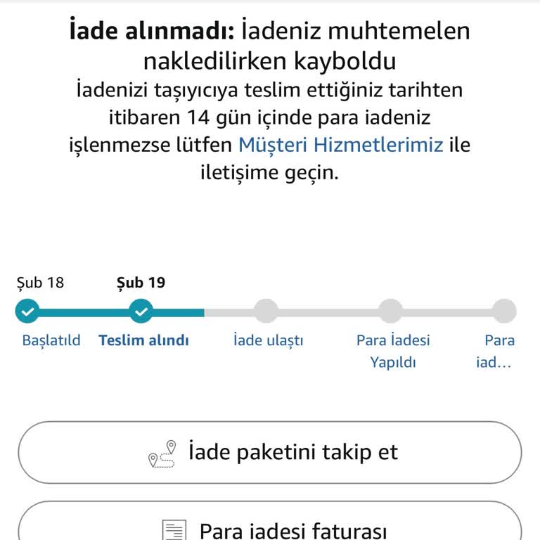 Amazon İade Sürecinde Gecikme Ve Müşteri Memnuniyetsizliği