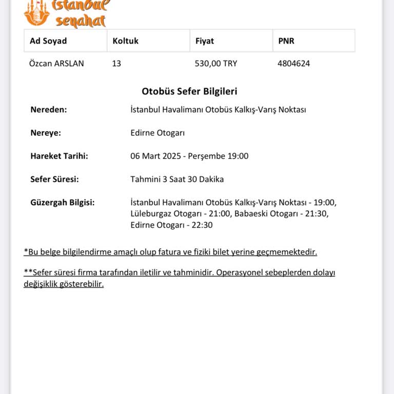 E-Fatura İndirilemiyor: İstanbul Seyahat Sorunu