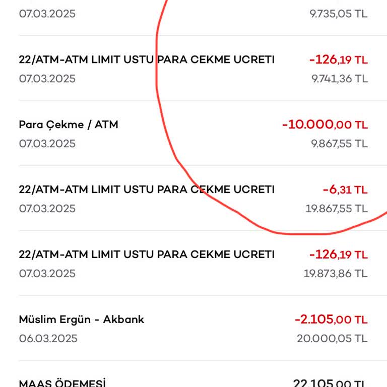 ATM İşleminde Haksız Kesinti Şikayeti