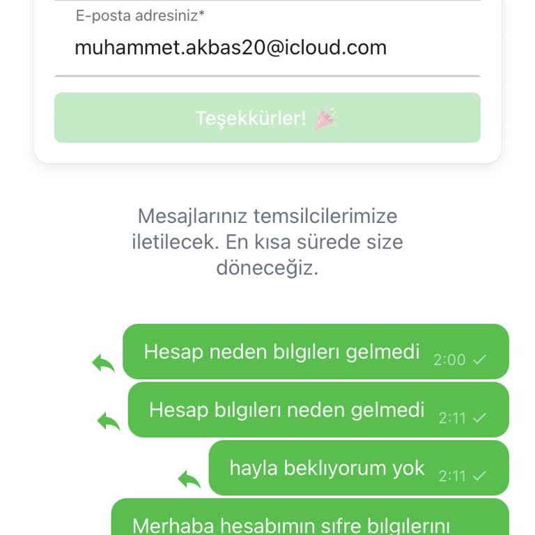 Satın Alınan PUBG Hesabının Bilgileri Verilmedi