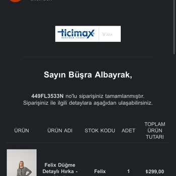 Ozsaricam Giyim Firmasının Sorumsuzluğu Ve Müşteri Mağduriyeti