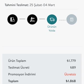 Vivense'den Sipariş Verdiğim Ürün Hala Yolda