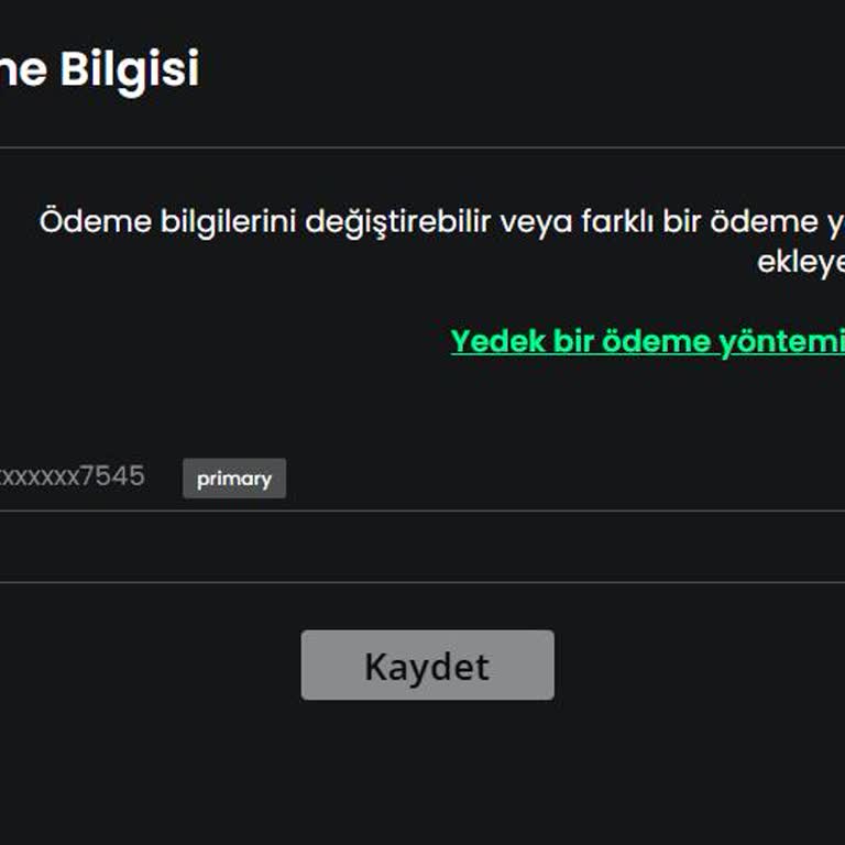 Kart Bilgilerinin Silinmemesi Nedeniyle Yaşanan Sorun