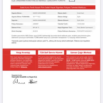 Viennalife Sigorta Hatalarıyla Mağduriyet Yaşatıyor