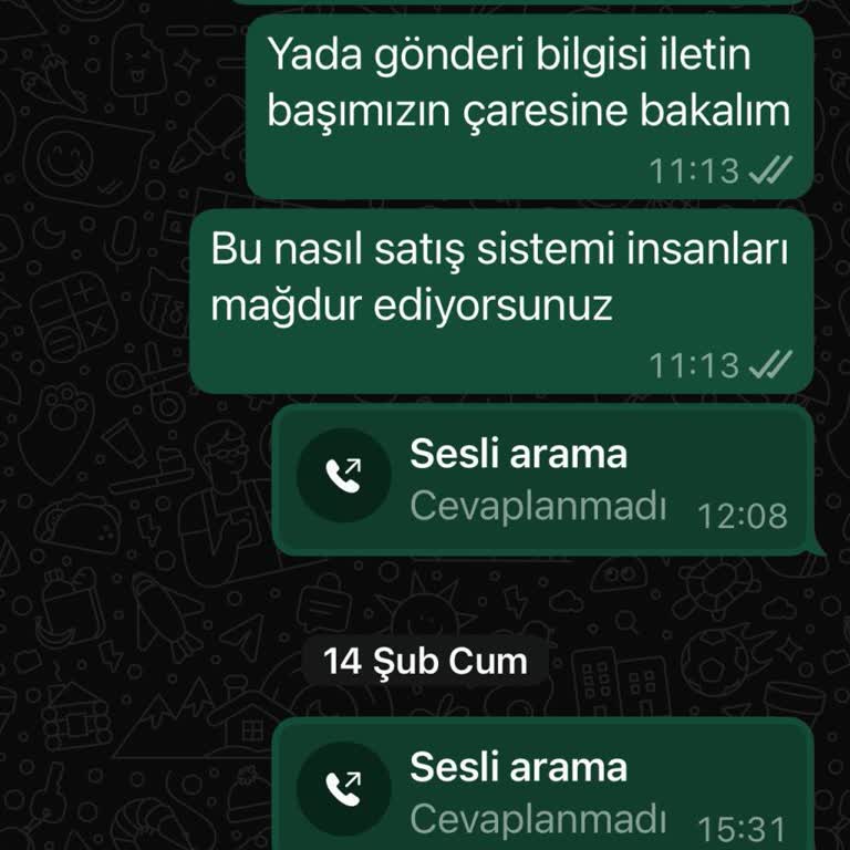 Sipariş Verip Ürün Teslim Alamama Sorunu