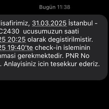 Pegasus Uçuş Saati Değişikliği İle Gelen Mağduriyet