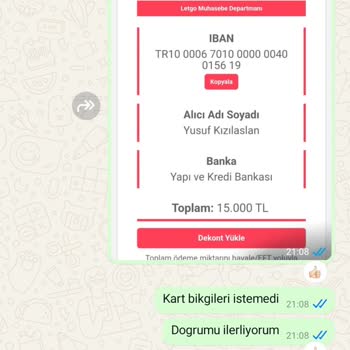 Letgo Üzerinden Yanıltıcı İşlem Ve İade Sorunu