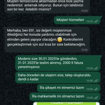 Haksız Fatura Ve İletişimsizlik Sorunu